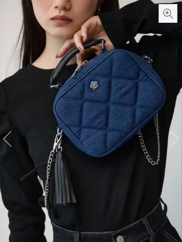 마리콴트 아즈르 숄더백 데님