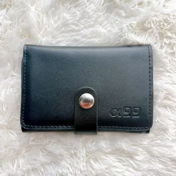 명함지갑 블랙 가죽 카드 케이스 심플 비즈니스 남성용