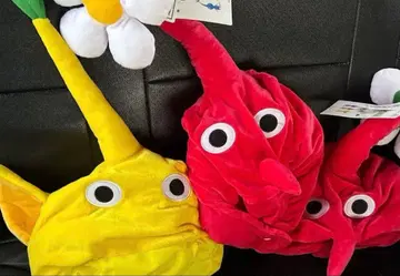 피크민 코스튬 모자 빨간색