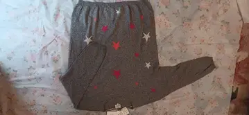 그레이 별 패턴 7부 소매 니트 L 사이즈