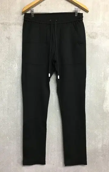 THE RERACS 새상품급 48 사이즈 블랙 스트레치 베이커 팬츠