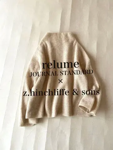 저널 스탠다드 relume 브리티시 얀 울 100% 니트