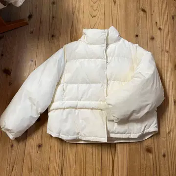 화이트 자켓 스탠드 카라