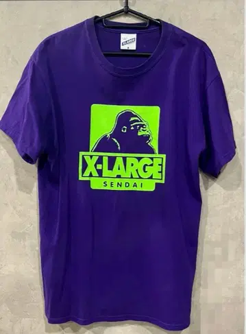 X-LARGE sendai 고릴라 로고 티셔츠