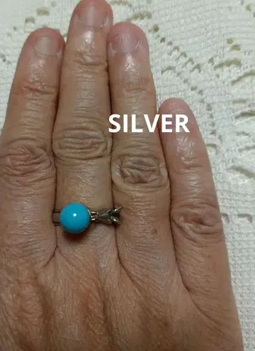 터콰이즈 컬러 SILVER 반지