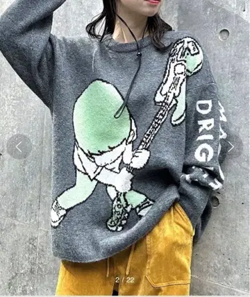 [ MACORODRIGUEZ ] 콜라보 그래픽 니트