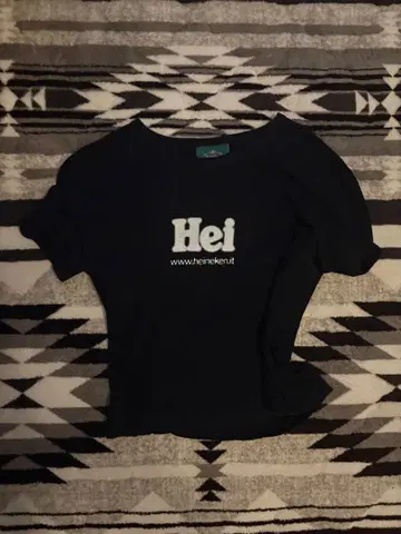 Heineken 로고 T셔츠 블랙