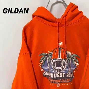 N-6159 GILDAN 미국 빈티지 의류 미식축구 후드 맨투맨 XL