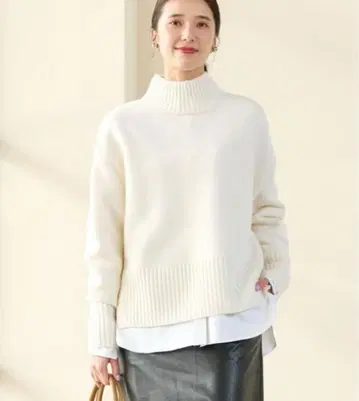 [새상품급] green label relaxing 하이넥 울 니트