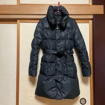 패턴 패턴 다운 코트