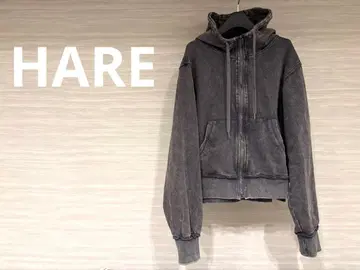[ HARE ] 피그먼트 zip 후드티