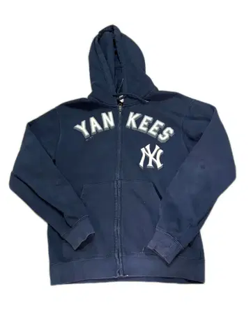 USA New York Yankees 기장 짧은 지퍼 후드티