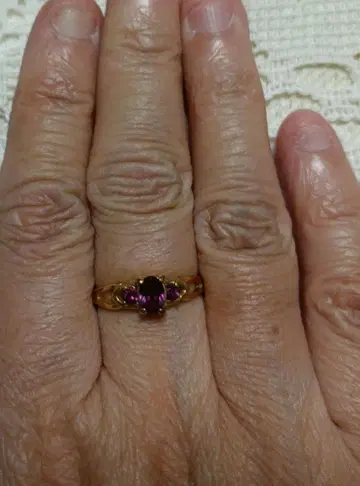 자수정 컬러 반지