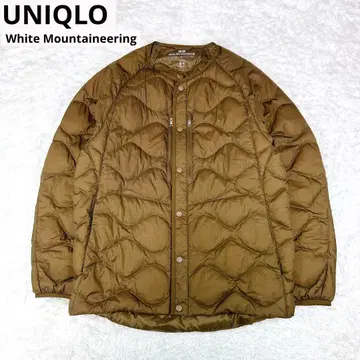 유니클로 울트라 라이트 다운 오버 사이즈 자켓 브라운 M