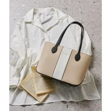 & chouette 심플 센터라인 토트백 베이지