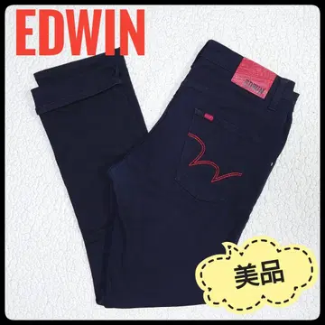 [ 새상품급 ] EDWIN EG5036 스트레치 데님 팬츠 W34 블랙