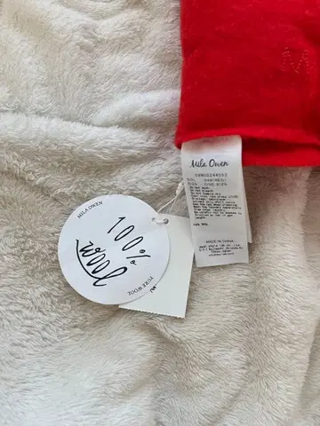 미라 오웬 머플러 빨간색