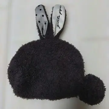 젤라또피케 토끼 모양 복슬복슬 파우치 그레이