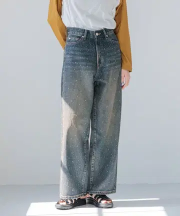 [ LOWRYS FARM ] 비쥬 데님 팬츠 L 사이즈