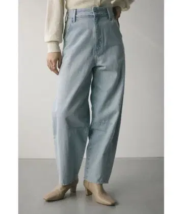 스타일 믹서기 커브 라인 데님 S