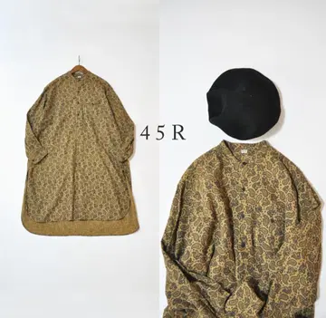 45R 진바넬 페이즐리 스탠드 스모크 원피스