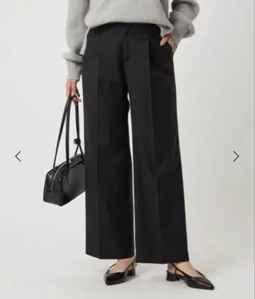 그린 라벨 릴랙싱 사키소니 와이드 팬츠 블랙 M(38)