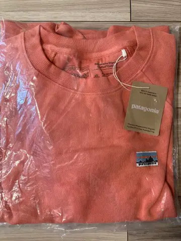 새상품 파타고니아 오가닉 코튼 트레이닝복 S 살몬 핑크