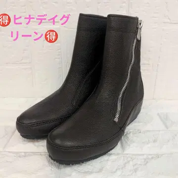 히나 데이 그린 사이드 지퍼 인힐 부츠 23cm