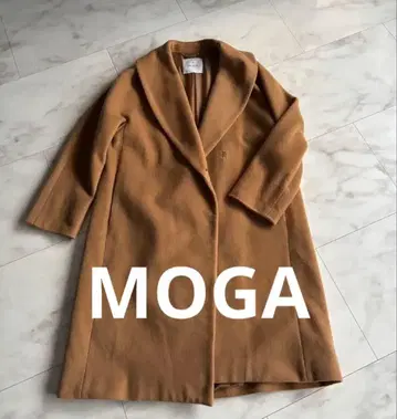 MOGA 카멜 숄카라 롱 코트