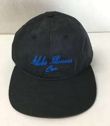 알로하 블라썸 자수 로고 CAP 나일론 캡 블랙