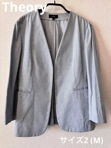 띠어리 노카라 자켓 LINDRAYIA 사이즈 2