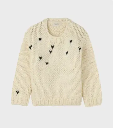 미사용 새상품 THETOE Notting-Hill Heart knit S