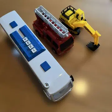 소방차 큰 버스 셔블카 3종 세트