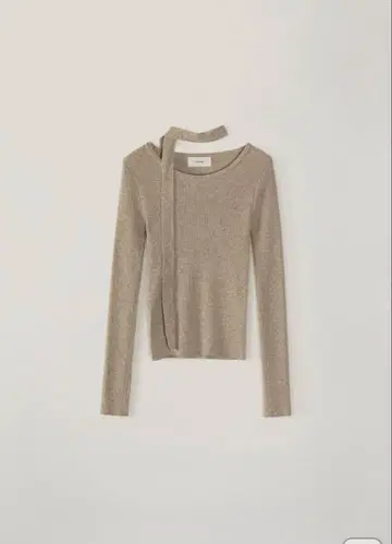 Edge Tie Knit 베이지 긴팔