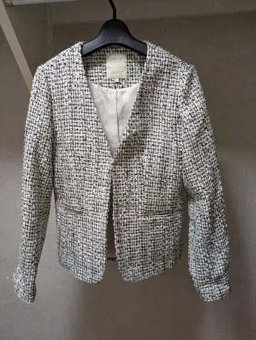 BMING by BEAMS Platinum 노카라 트위드 자켓 L