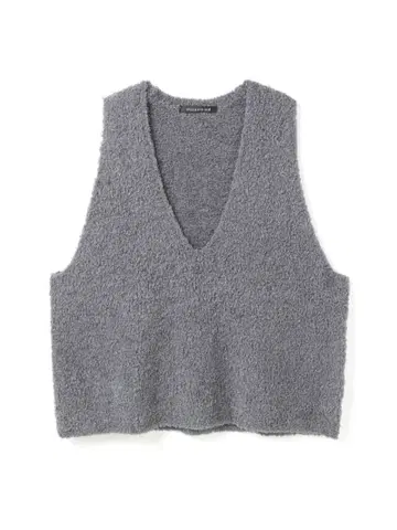 미즈이로 인드 헤어리 V넥 베스트