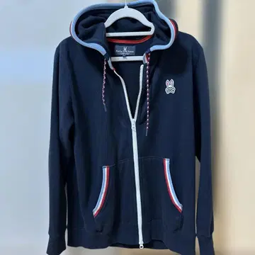 사이코 버니 풀 집업 후드티 XL 네이비
