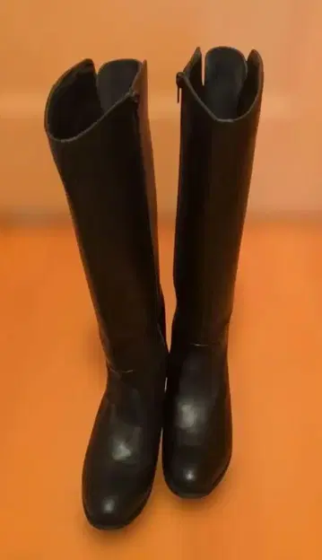 블랙 롱 부츠 23.5cm 버클 포함