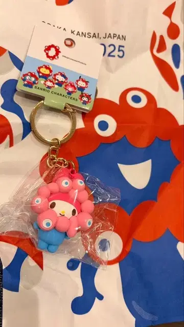 [ 미개봉 새상품 ] 산리오 미야쿠미야쿠 파스텔 키링 마이멜로디