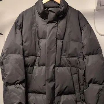 UNIQLO +J 블랙 다운 자켓 오버 사이즈 후드티 XXL
