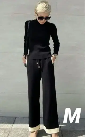 젠느 JENNE 프렌치 리치 니트 팬츠 M