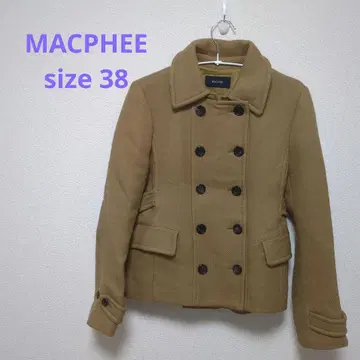 MACPHEE 울 피코트 사이즈 38 베이지