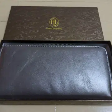 브라운 가죽 장지갑 박스 포함
