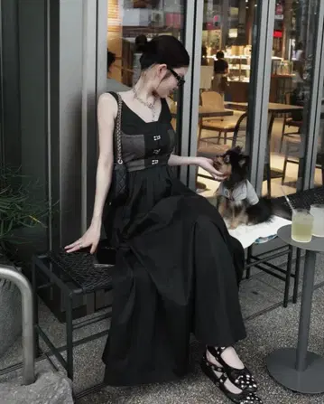 다리치 코르셋 디자인 롱 원피스 darich