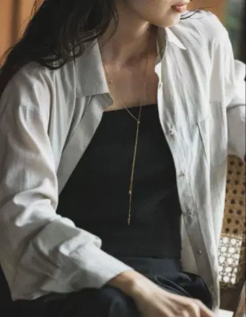 [ 새상품 ] crewre 멀티웨이 드롭 목걸이 골드