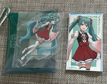 스시로 콜라보 하츠네 미쿠 파우치 스티커 세트