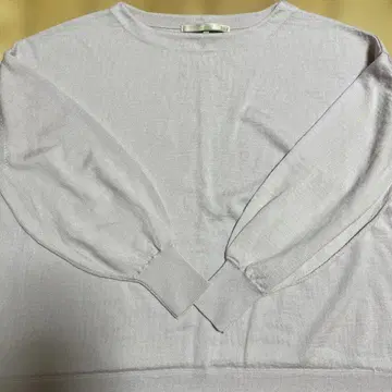 자유구 잡지 게재품 벚꽃색 긴팔 니트 38 사이즈