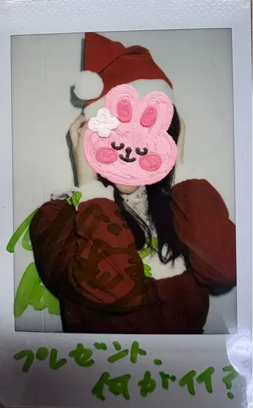 츠츠미 유키나 크리스마스 사양 폴라로이드 사인&댓글 포함