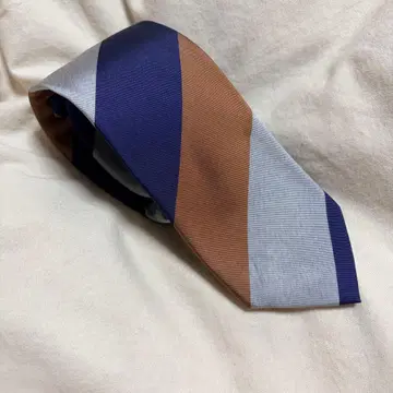 가마쿠라 셔츠 네이비 브라운 넥타이