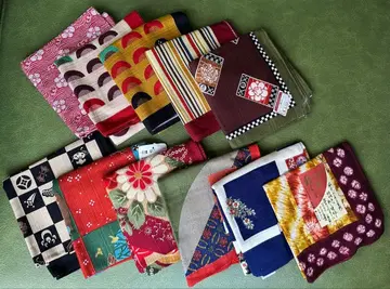 일본풍 패턴 손수건 11장 세트 미사용 새상품